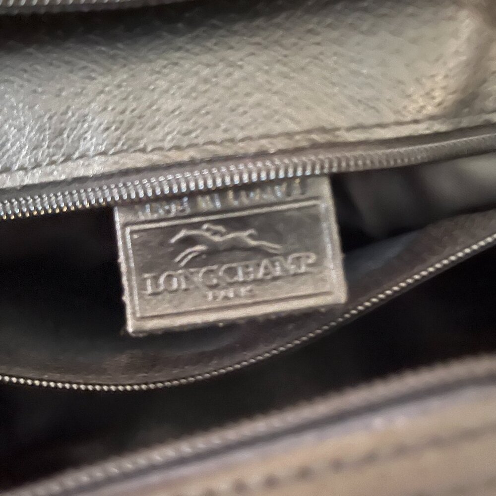 Vintage Longchamp Leather Top Handle Bag - Picture 7 of 10